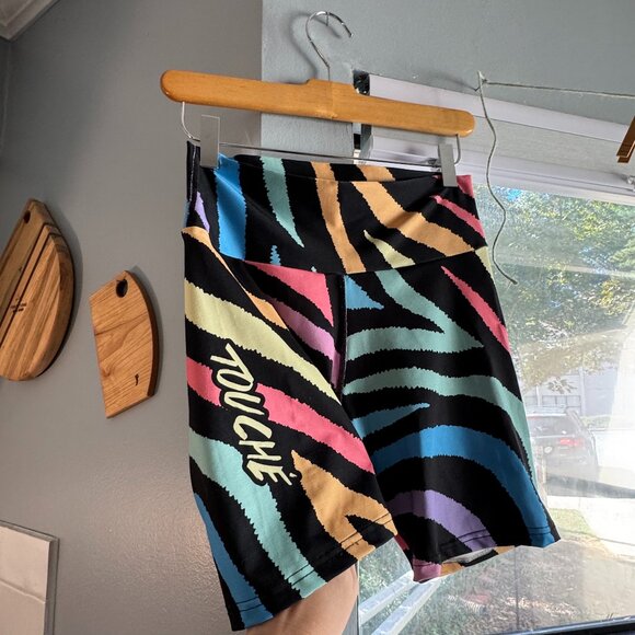 Touche Zebra Print Athletic Shorts - Picture 3 of 6